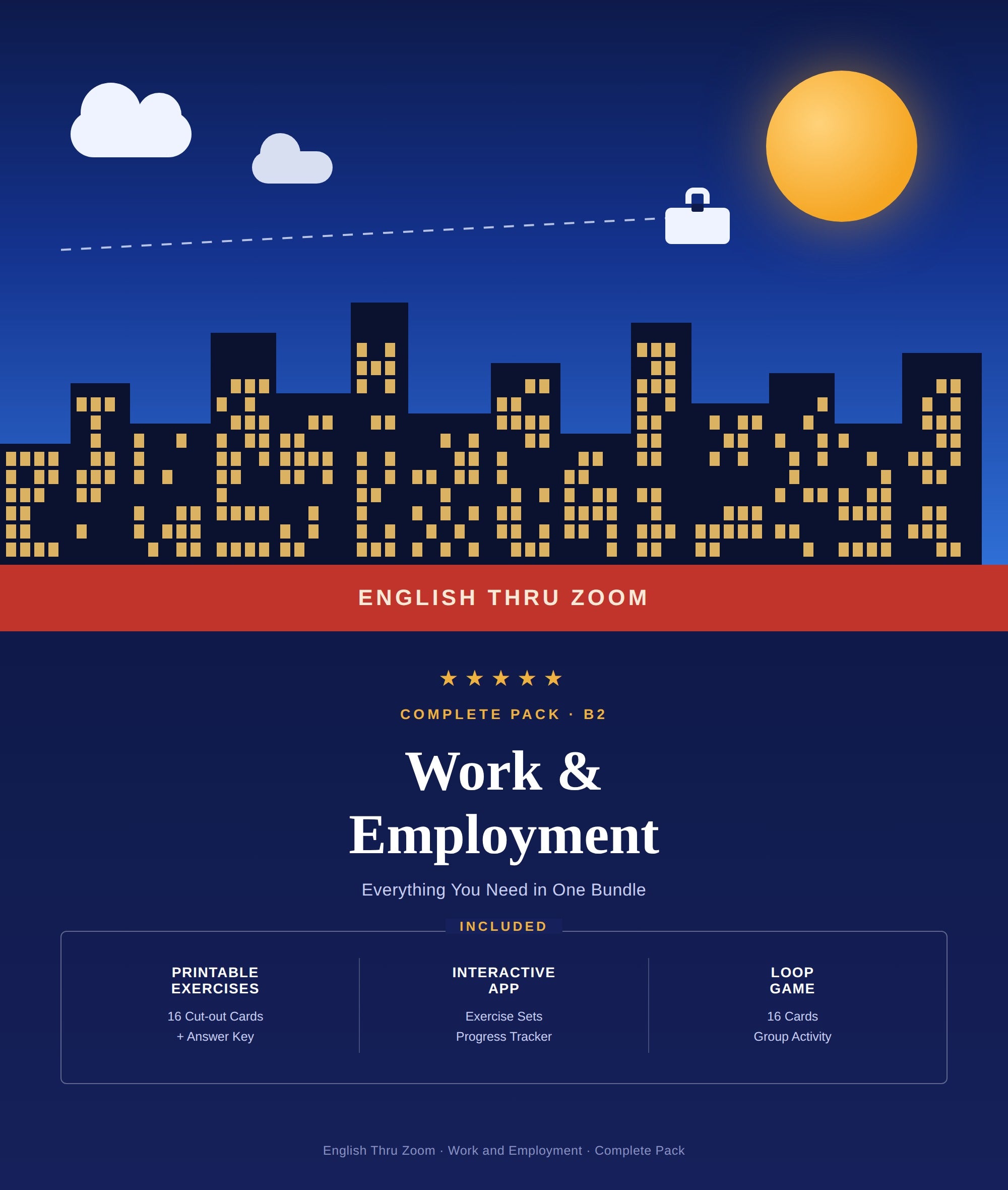 Work and employment pack B2 PDF+ app + loop game
